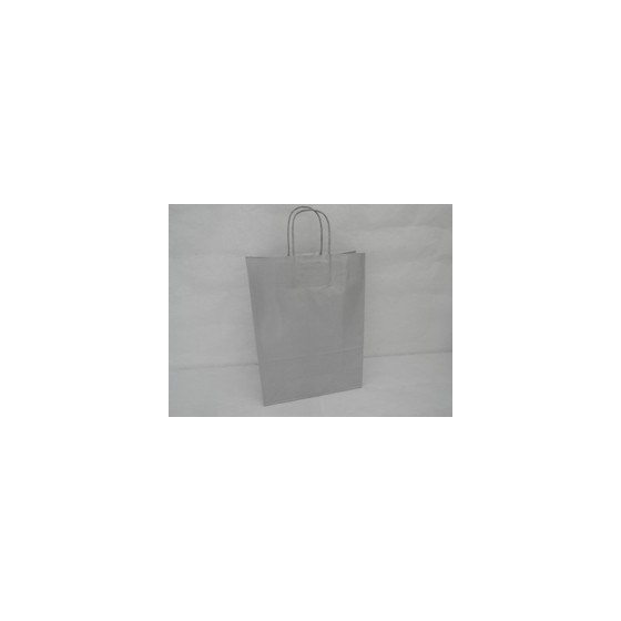 Vrećica 26x12x35cm papir srebrna