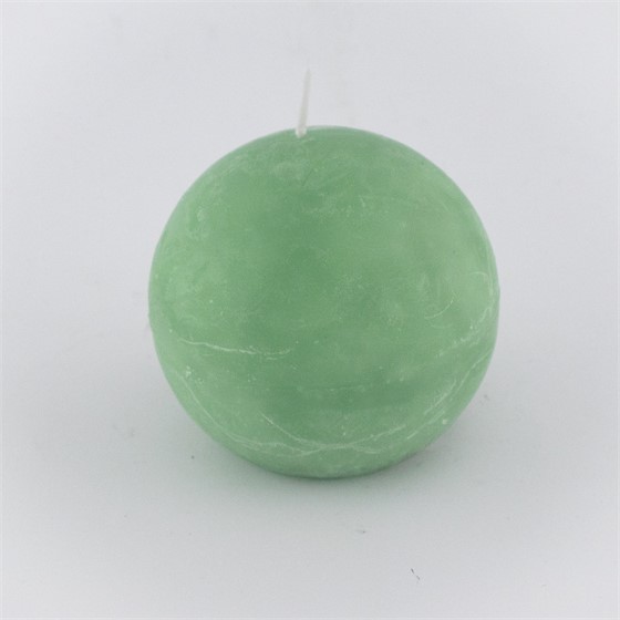 Svijeća frost kugla 8cm - saga zelena