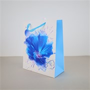 Vrećica 26x12cm h32cm cvjetna plava