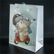 Vrećica 26x12cm h32cm deblji papir medvjedići