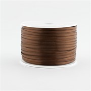 Traka saten 3mm/100m premium smeđa 855
