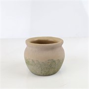 Cement posuda ćup 13xh10cm siva/zelena