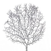 Grana srebrna gliter 37cm