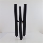 Staklo vaza Triple tube 60x20xh28cm crna