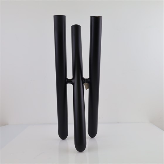 Staklo vaza Triple tube 60x20xh28cm crna