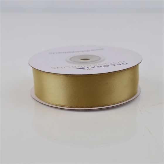 Traka saten 25mm/25m premium zlatna