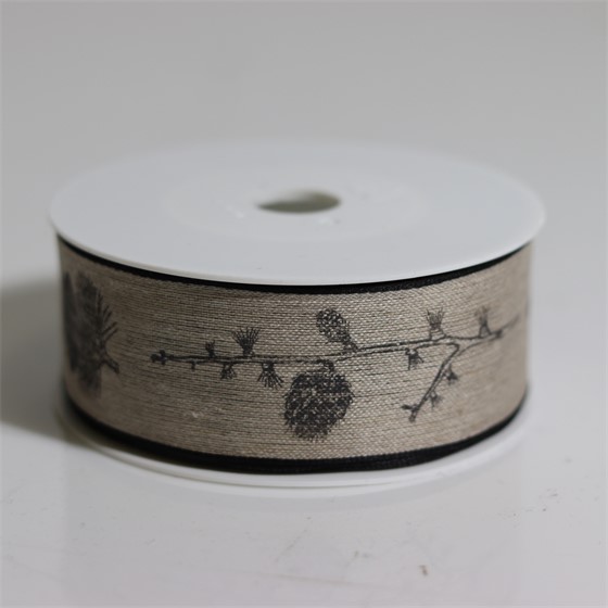 Traka 1016 češeri 40mm/15m natur crna 100