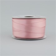 Traka saten 16mm/50m premium pastel roza 158