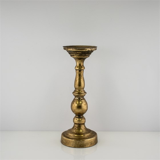 Svijećnjak metalni d11,5cm h30cm zlatna