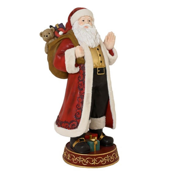 Figura djed božićnjak h170cm 79x75cm crvena/bijela