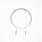 Obruč zlatni metalni - 40xh48cm