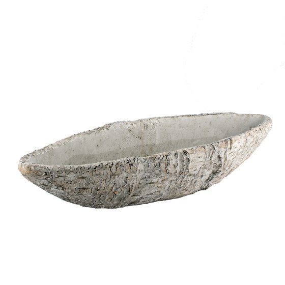 Cement posuda gondola 56x14x10cm kora breze