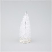 Bor iglice glitter d8 h20cm bijela