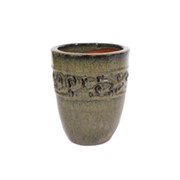 Keramička posuda glazirana h25 d21cm zelena