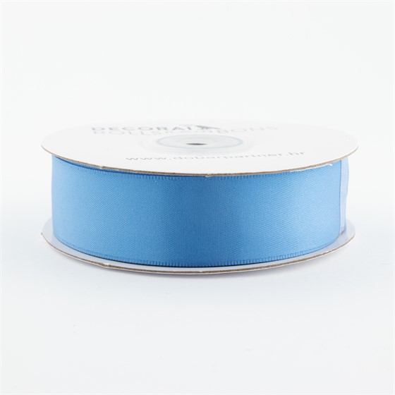 Traka saten 25mm/25m premium cadet plava 339