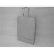 Vrećica 22x10x31cm papir srebrna
