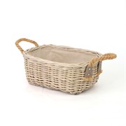 Košara četvrtasta 35x25/h14cm siva