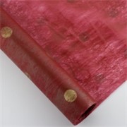 Flizelin 35g Točke rola 60cm/10m crvena/zlatne točke