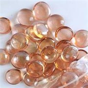 Pistile staklo prozirne 500g- roza