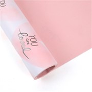 Charm folija I love you rola 58cm/15m - sv.roza