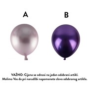 Baloni krom 30cm, 25kom - lila