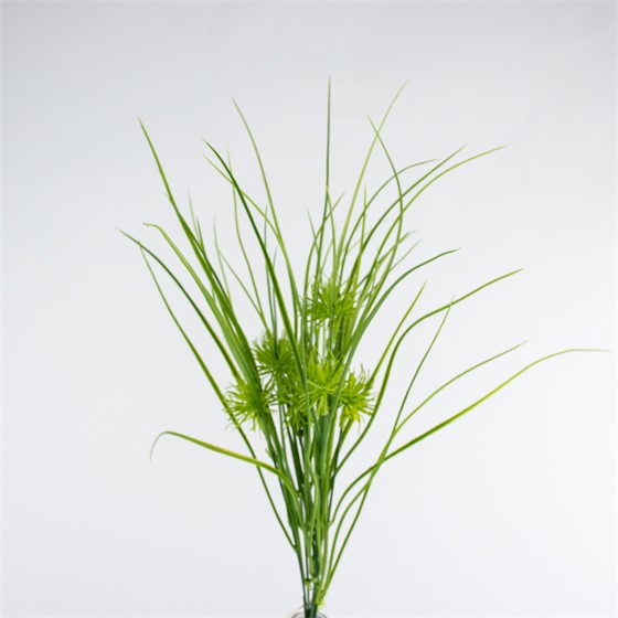 Grm, umjetno zelenilo s travom 44cm zelena