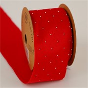 Traka Xmas diamonds 63mm/10m crvena 08