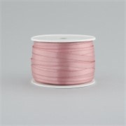 Traka saten 6mm/50m premium pastel roza 158