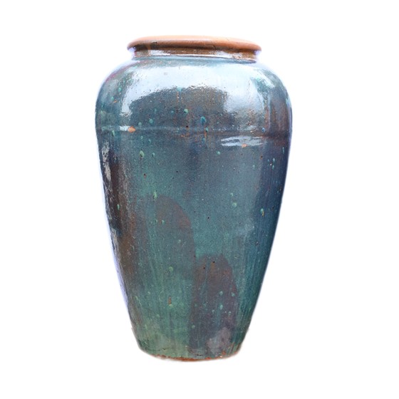 Keramička posuda - ćup glaziran h75 d15cm zeleni