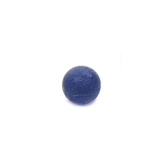Svijeća frost kugla 8cm - t.plava
