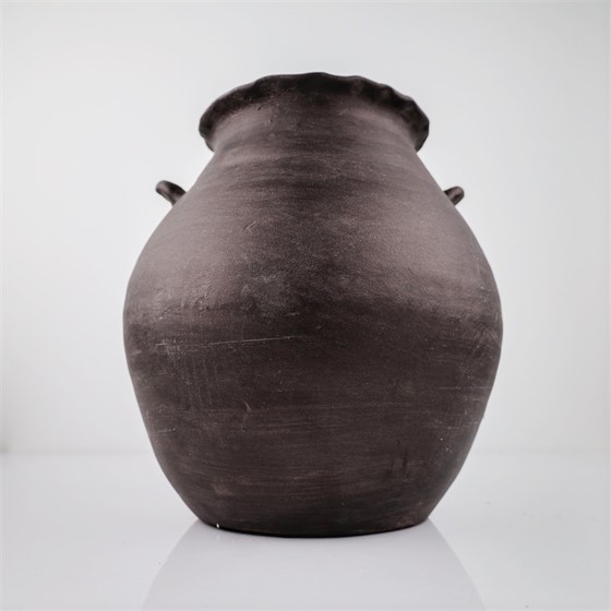 Keramička posuda - ćup h32d29cm smeđa
