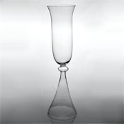 Staklo vaza na nogu h71cm d20cm šlif