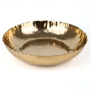 Metalna posuda d45xh10cm zlatna