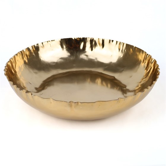 Metalna posuda d45xh10cm zlatna