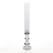 Svijećnjak kristal sa cilindrom h56 d10cm