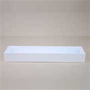 Posuda plastična pravokutnik 42x10,5xh5cm bijela
