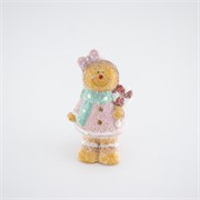 Medenjak s holipom 9x7cm h16cm roza