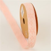 Traka Majolica 25mm/10m roza 03