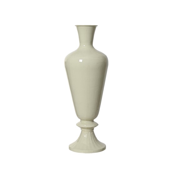 Vaza metalna 30xh77cm krem