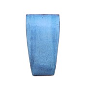 Keramička posuda glazirana četvrtasta h52 d27cm siva/plava