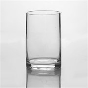 Staklo vaza cilindar h12cm d8cm šlif