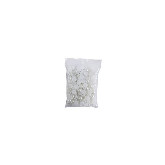 Perle polovica 12mm 100g - bijela