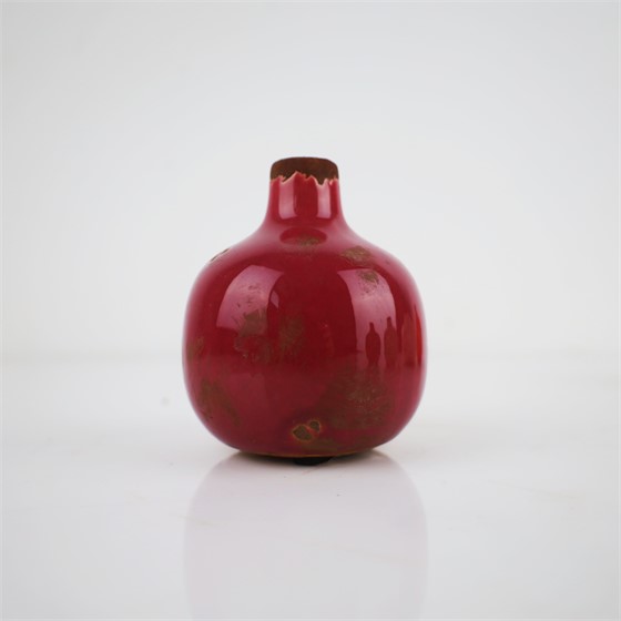 Keramička vaza h9,5cm d9cm t.roza