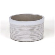 Cement posuda okrugla d14xh8cm siva/bijela