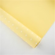 Charm folija Točke male rola 58cm/15m - banana žuta/bijele točke