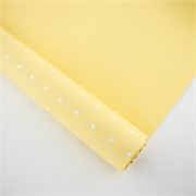 Charm folija Točke male rola 58cm/15m - banana žuta/bijele točke