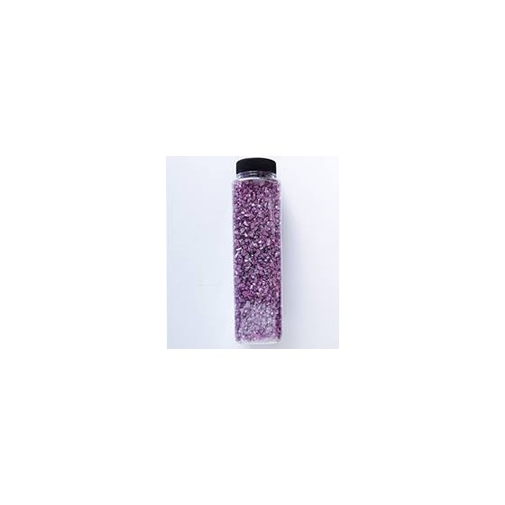Staklo drobljeno 550g-metalik lila