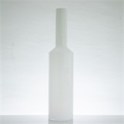 Staklo vaza h75d17,5cm o6,5cm šlif - opal