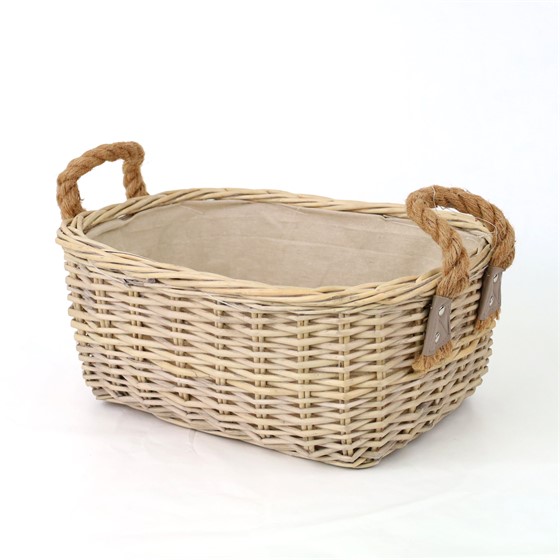 Košara četvrtasta 41x35/h18cm siva