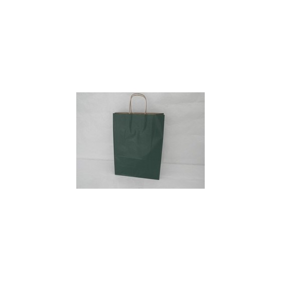 Vrećica 26x12x35cm papir t.zelena